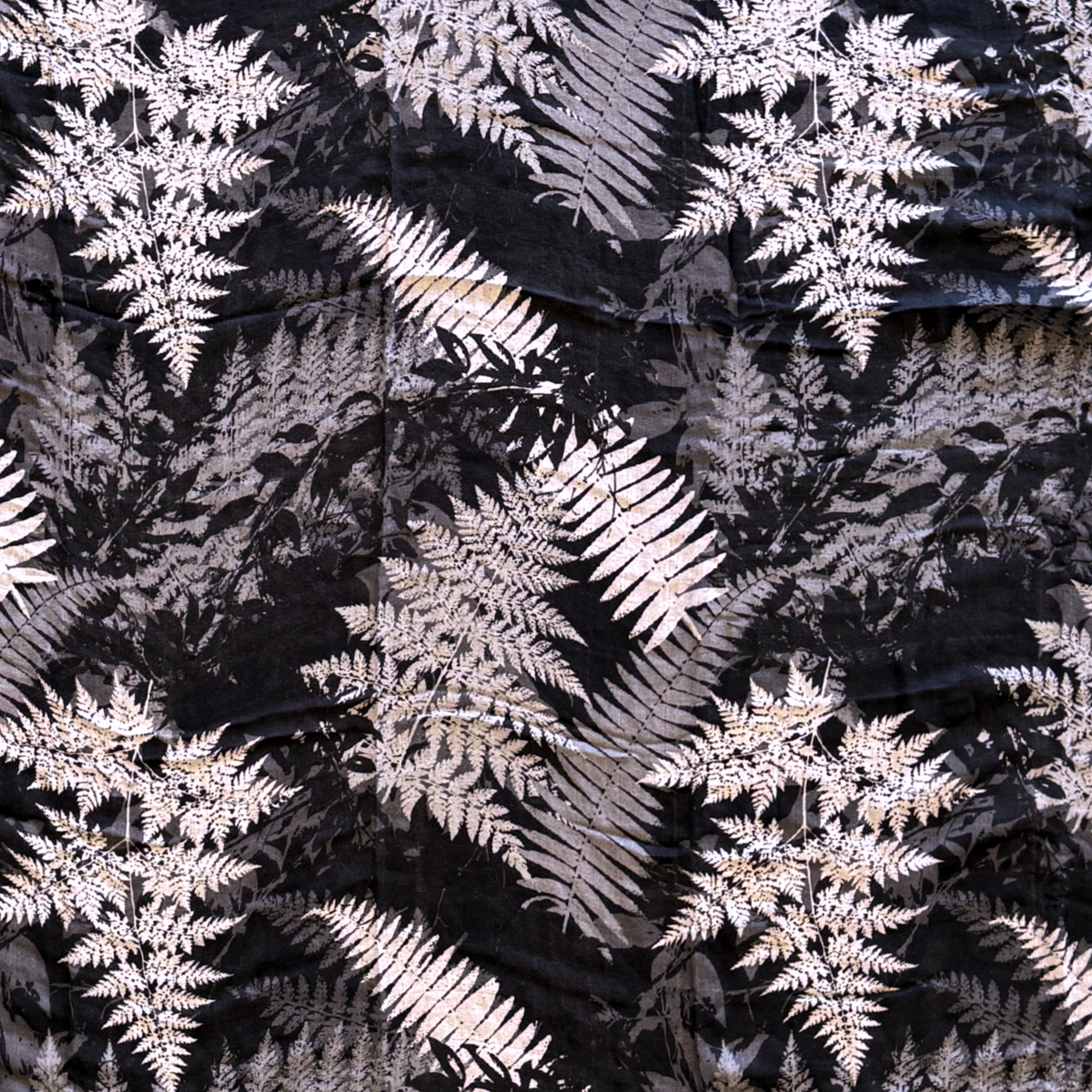 Black Hawaiian Ferns Kapa Moe — Swaddle