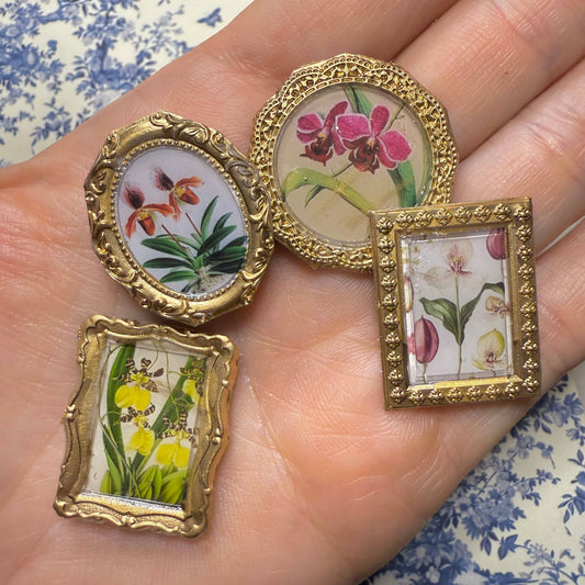 Orchid Botanical Magnets