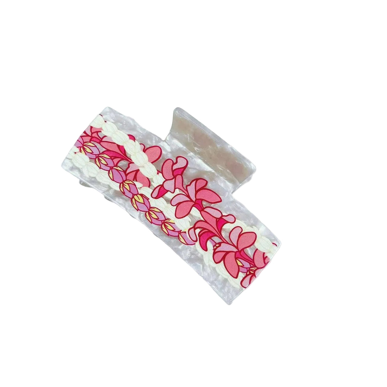 Lei Rectangle Hair Claw Clip