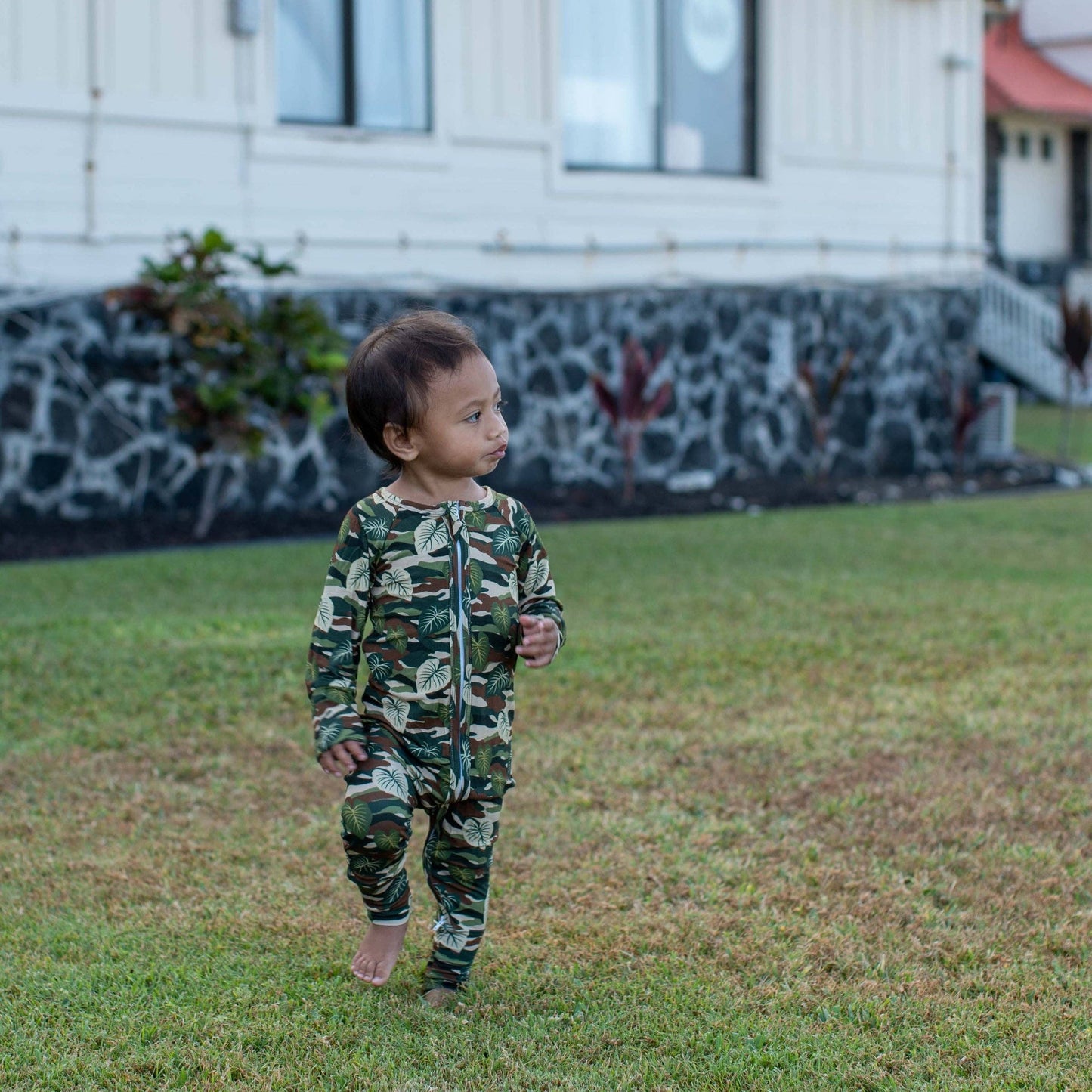 Green Camo Kalo Bamboo Coverall