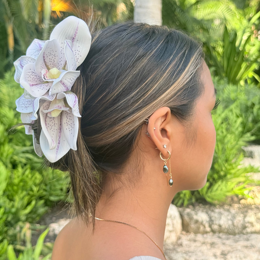 Hair Clip - Lily Purple Speckled