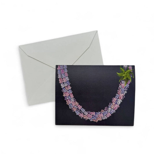TRIPLE CROWN LEI GREEETING CARD