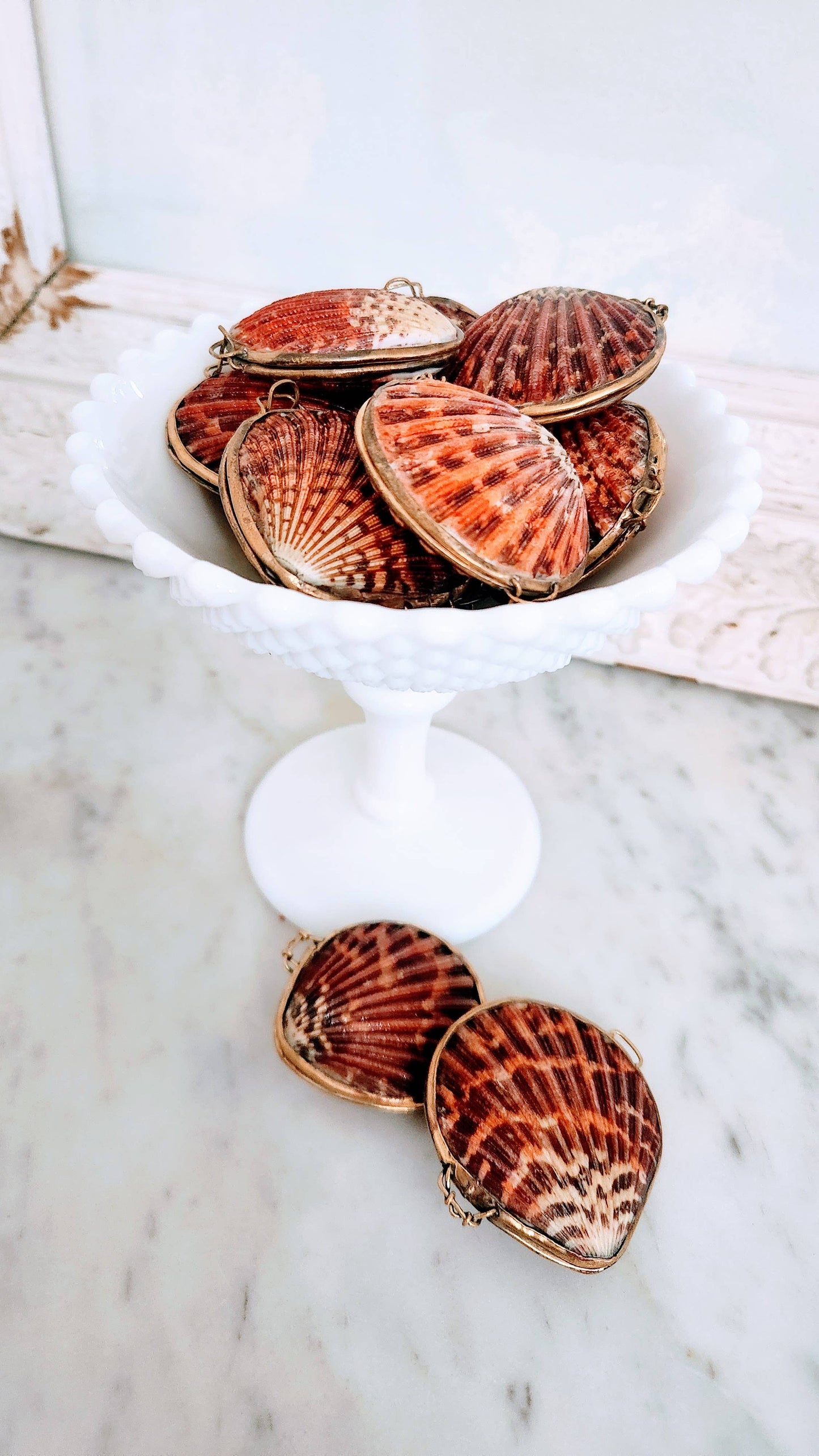 Pink Pectin Scallop Trinket Pill Box