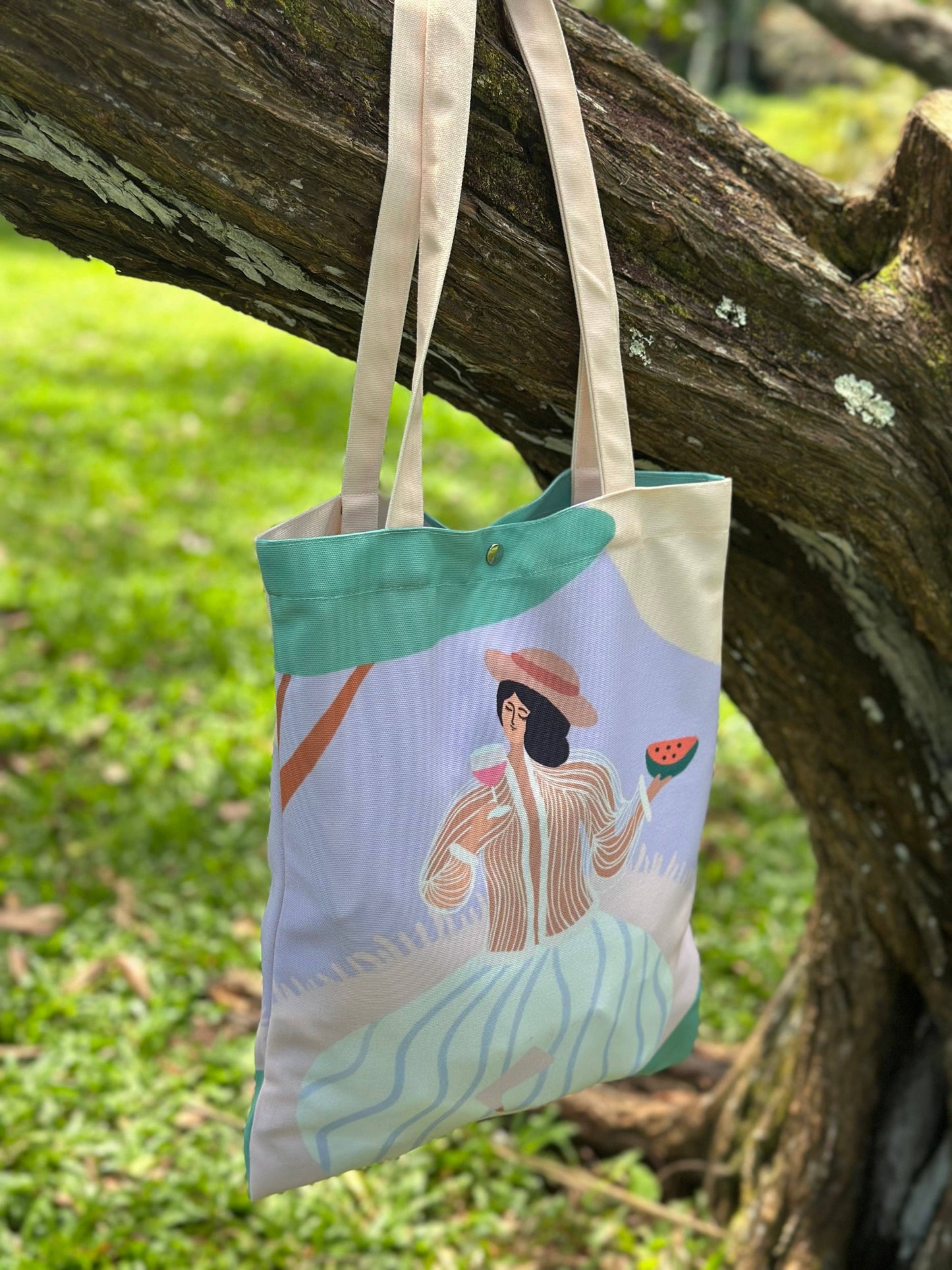 "Under the Sweet Shade" Tote – Inspired by Hawaii 🌊
