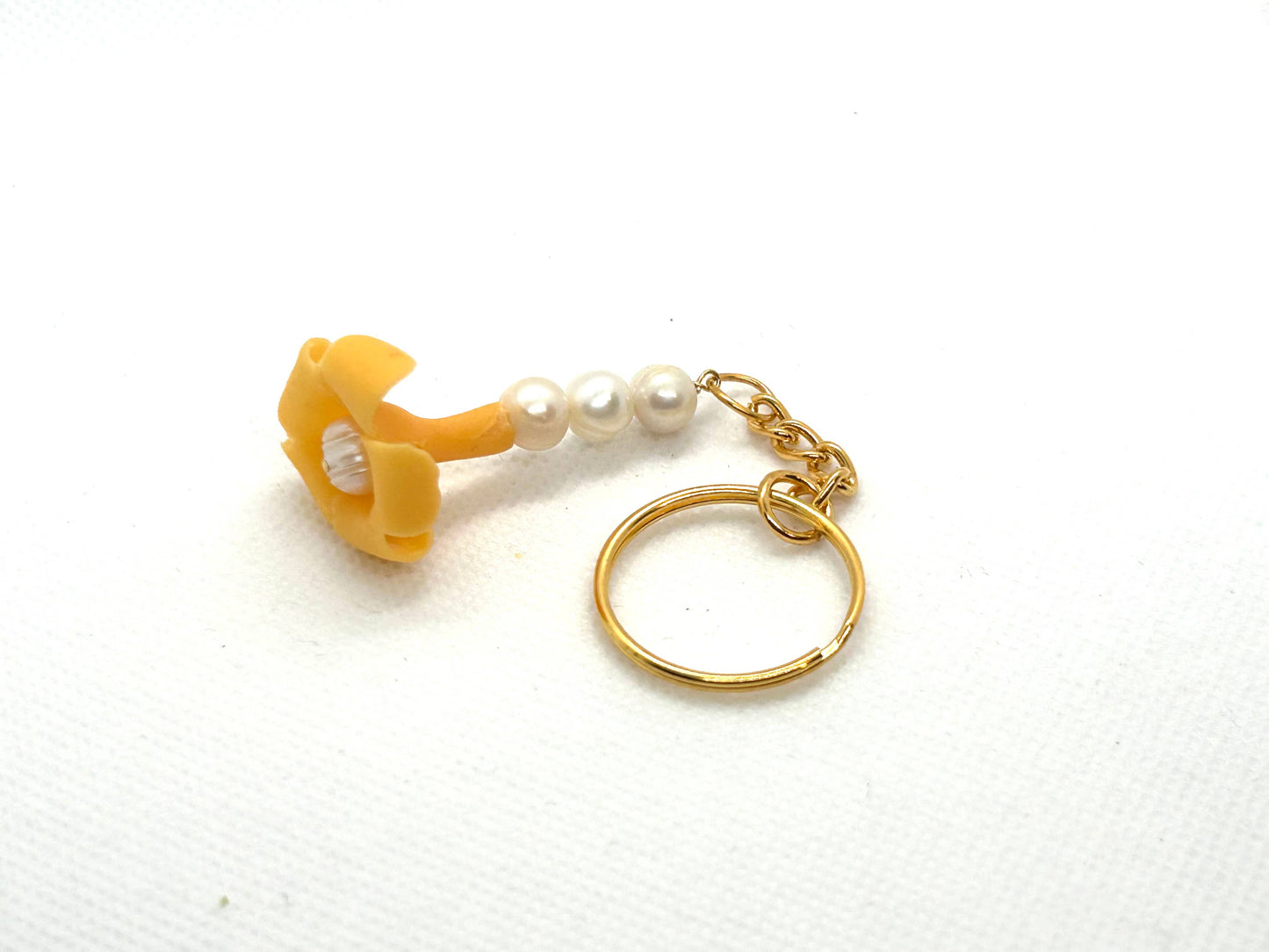 Puakenikeni Pearl Keychain Charm