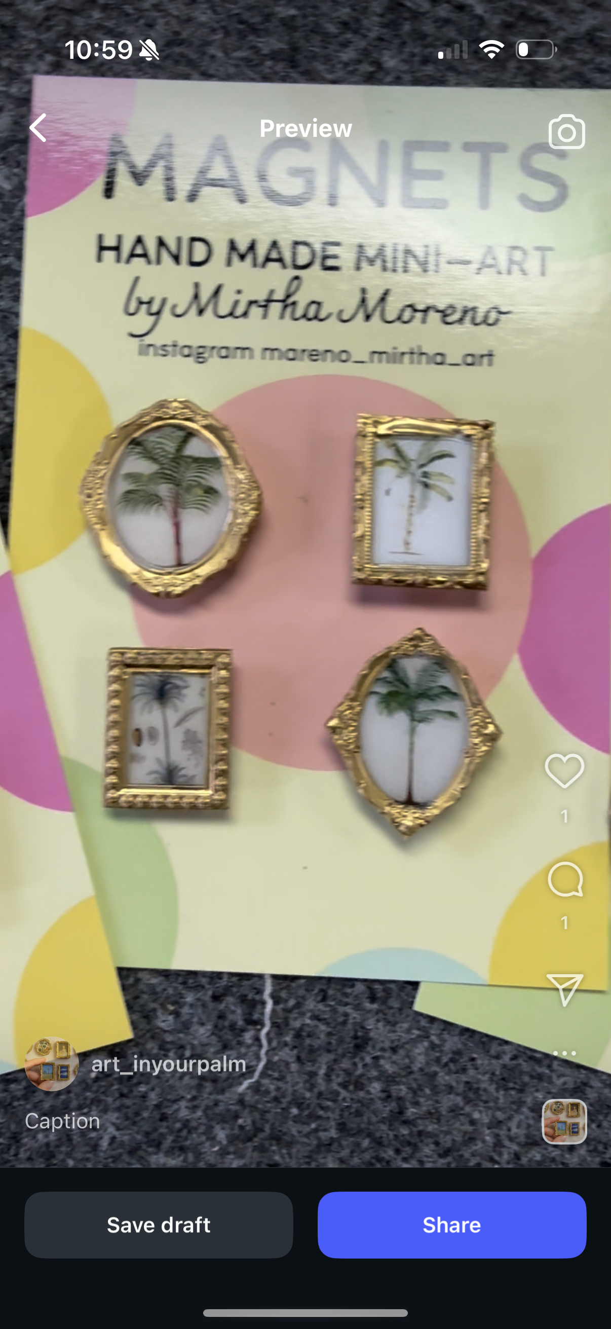 Magnets -Palm Trees Theme (Set of 4) palms