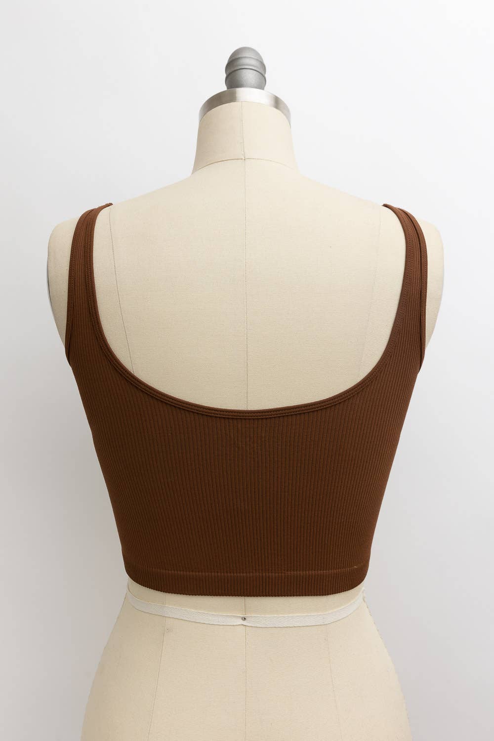Ribbed Underline Seams Brami Top - Comfy Stretchy