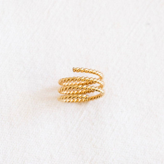 Twisted Double Wrapped Ring