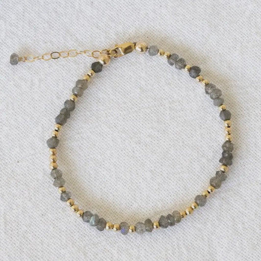 Labradorite Beaded Bracelet