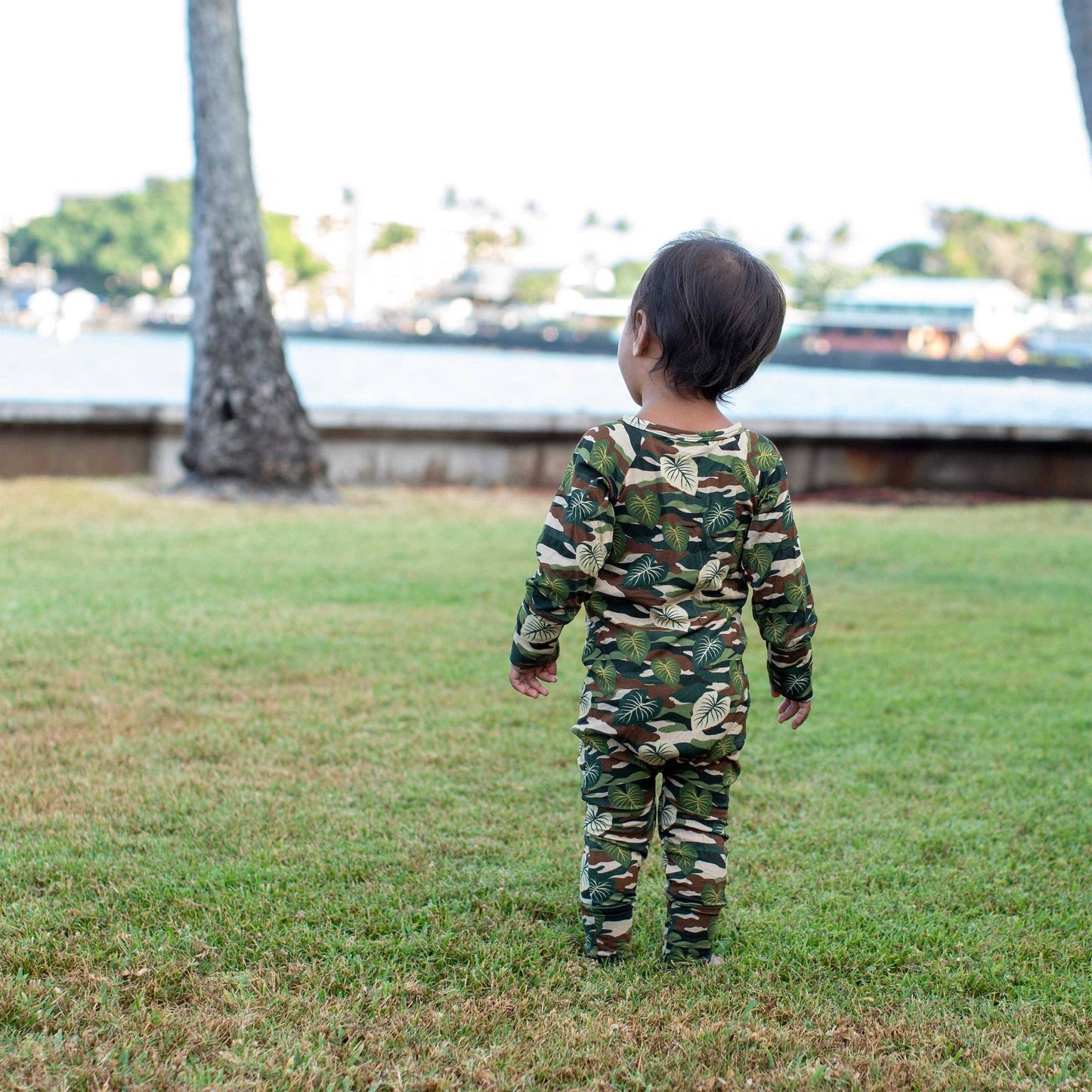 Green Camo Kalo Bamboo Coverall