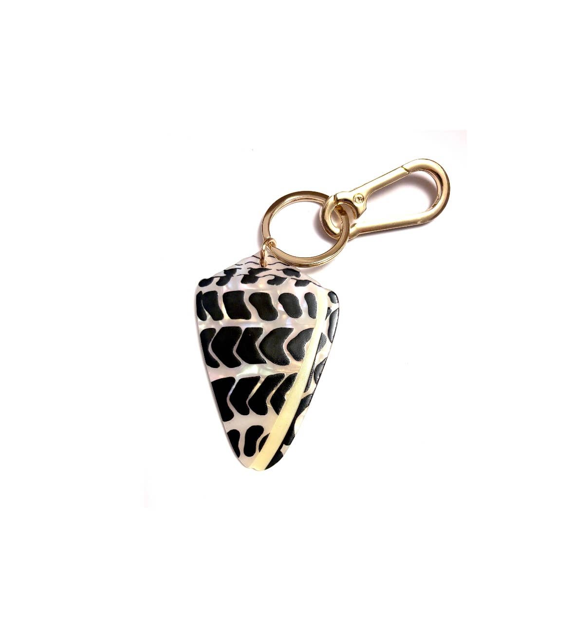 Hebrew Cone Shell Keychain