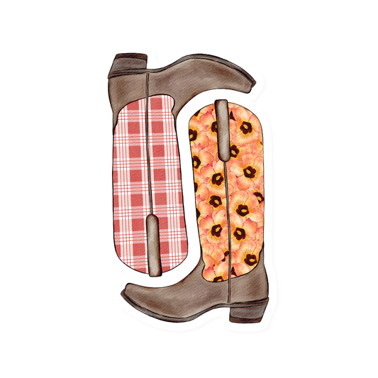 Hau Palaka Boots | Vinyl Sticker
