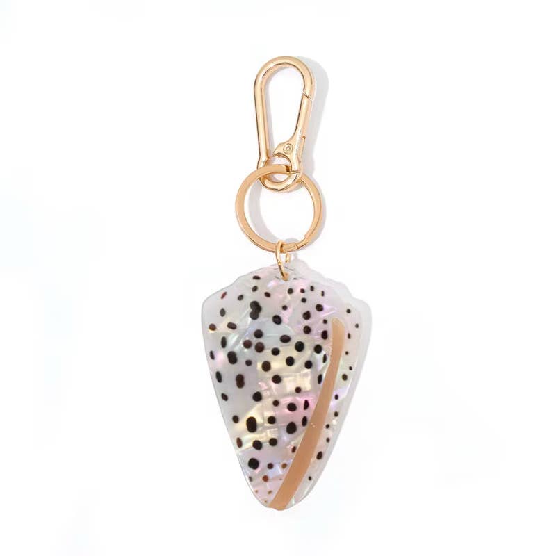 Flea Cone Shell Keychain 