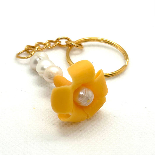 Puakenikeni Pearl Keychain Charm