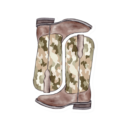 Camo Boots | Vinyl Sticker