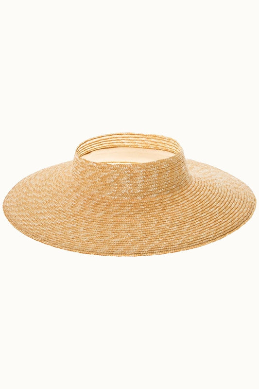 Straw Visor w/ Adjustable Drawstring for Shaded Summer Days