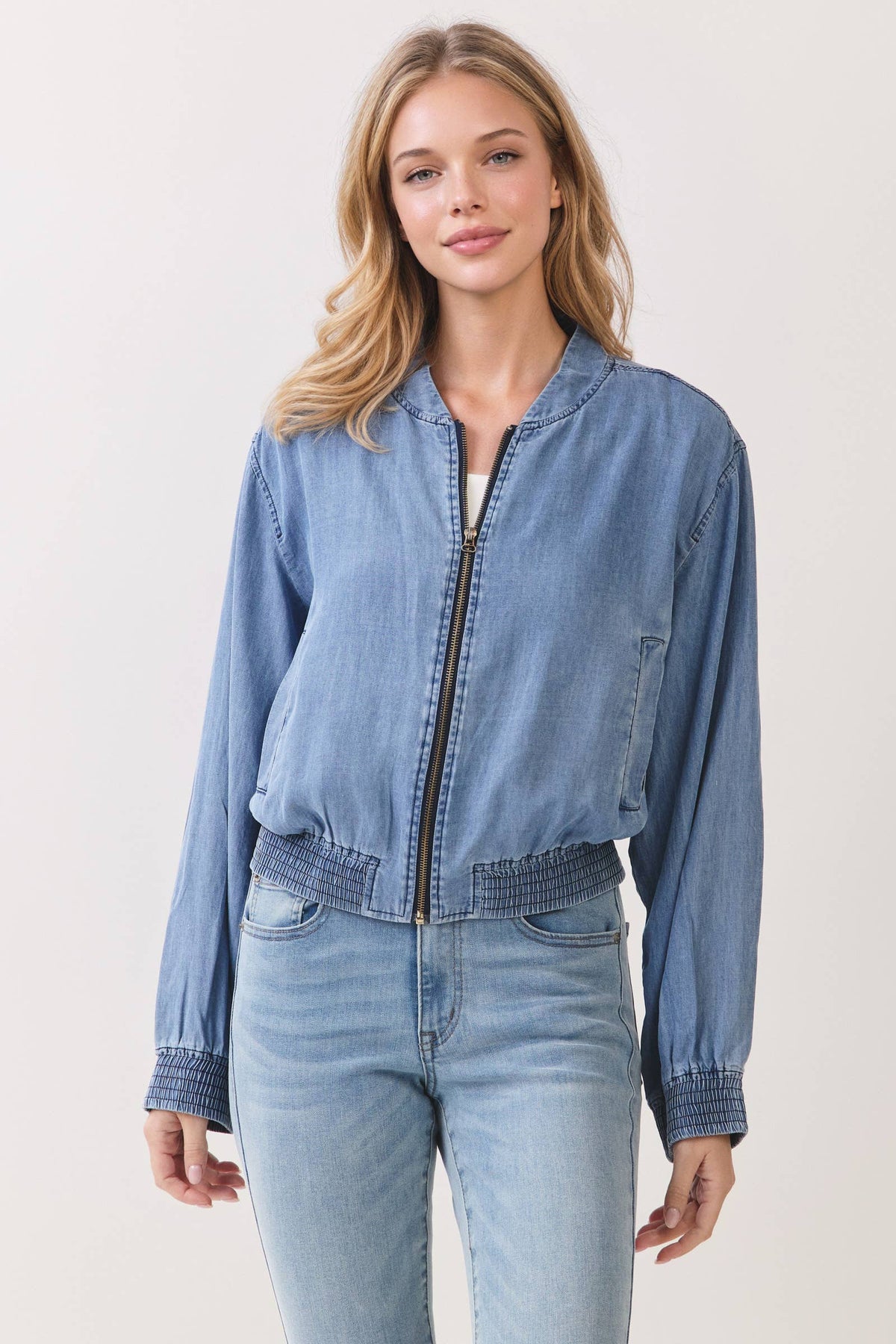 TENCEL BOMBER JACKET - VGT300100
