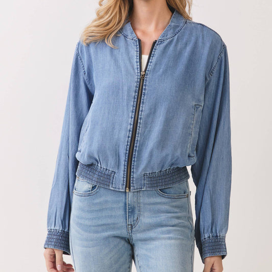 TENCEL BOMBER JACKET - VGT300100