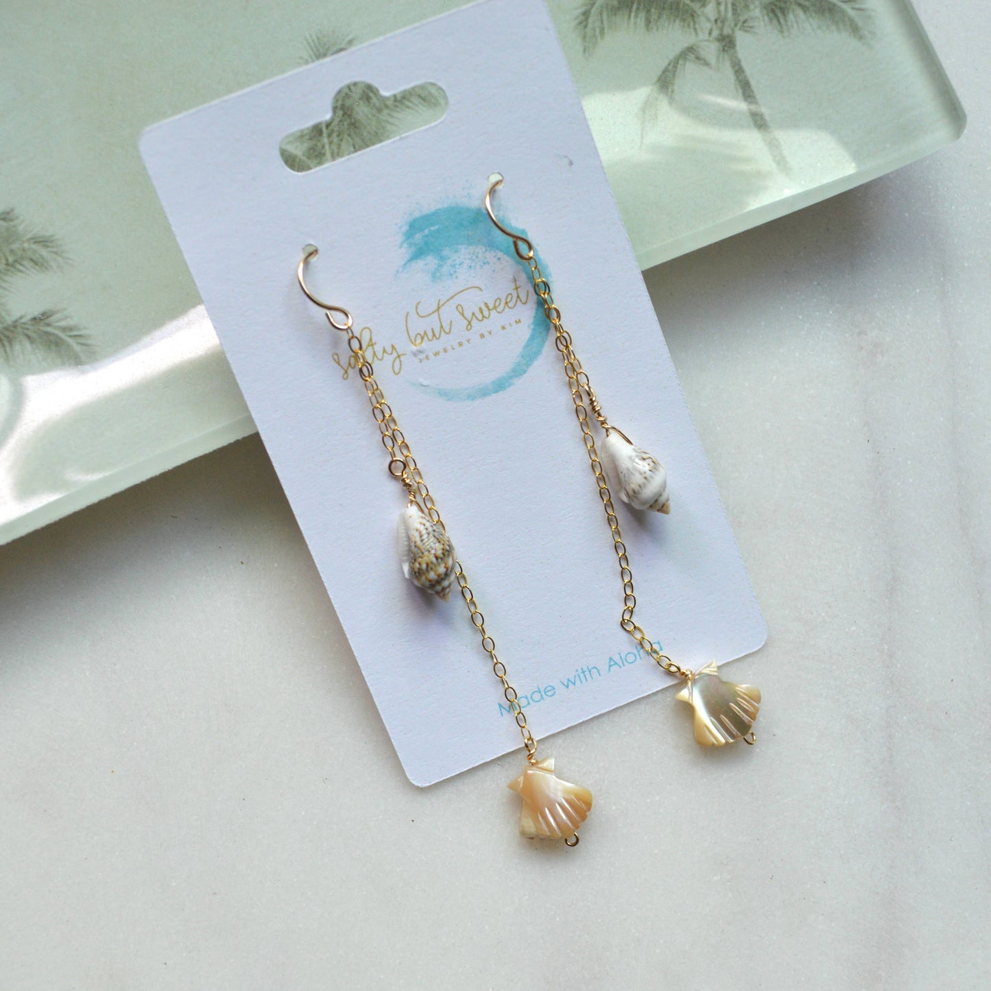 Dangling Shell Earrings