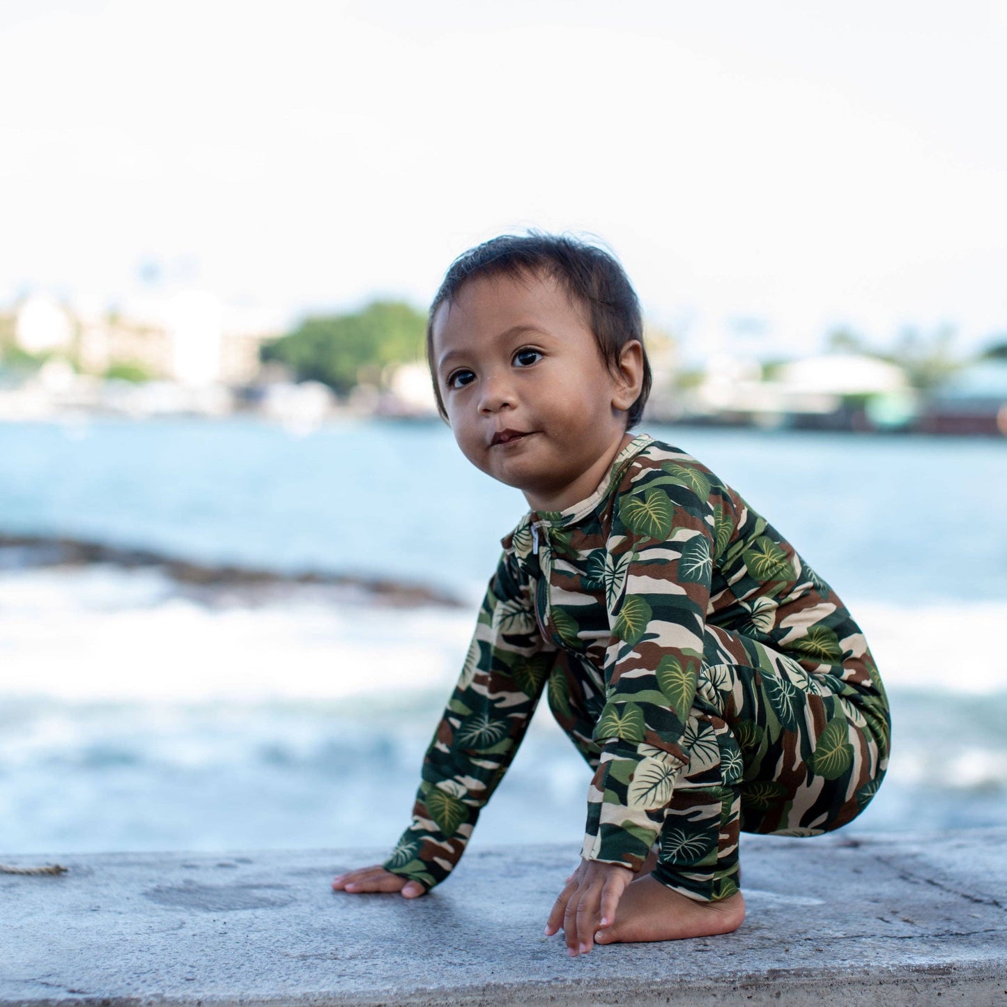Green Camo Kalo Bamboo Coverall
