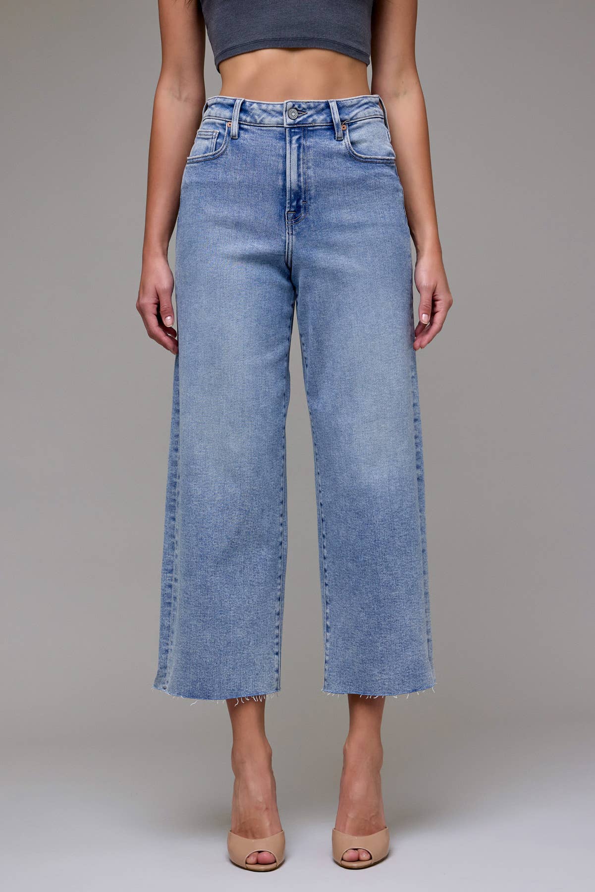 Cropped Wide leg Pants