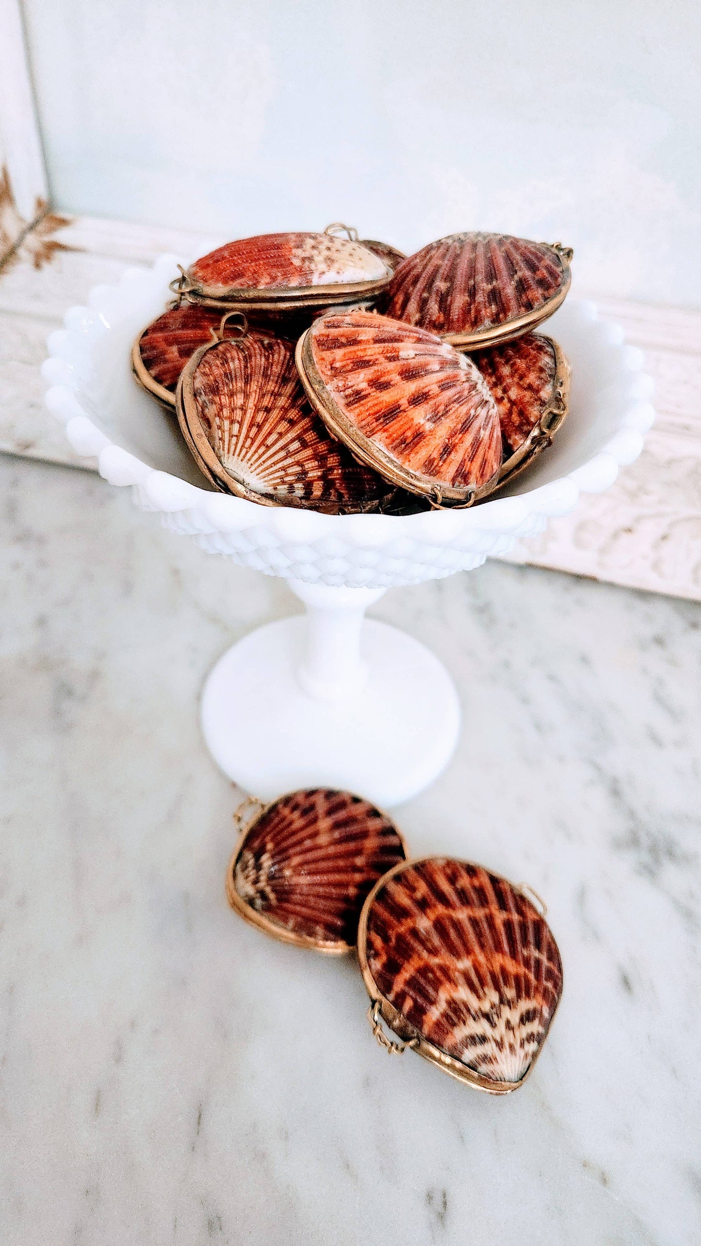 Pink Pectin Scallop Trinket Pill Box
