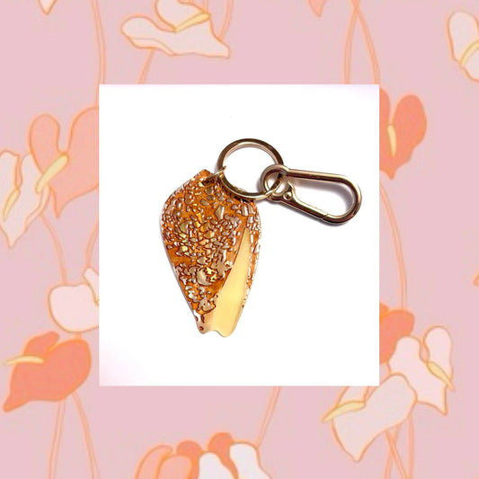 Textile Cone Shell Keychain