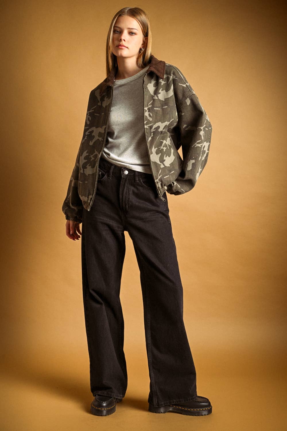 CAMOUFLAGE BOMBER JACKET