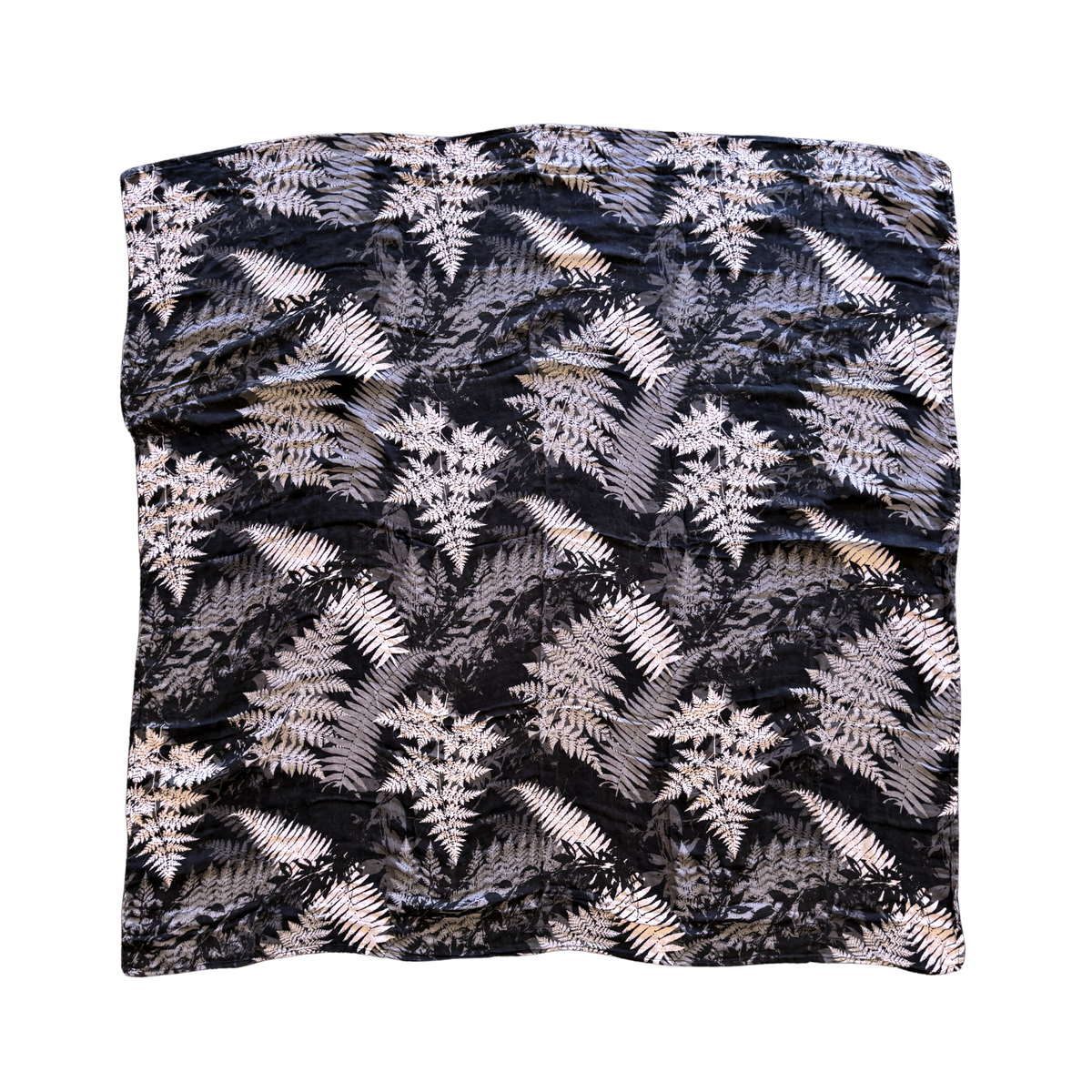 Black Hawaiian Ferns Kapa Moe — Swaddle