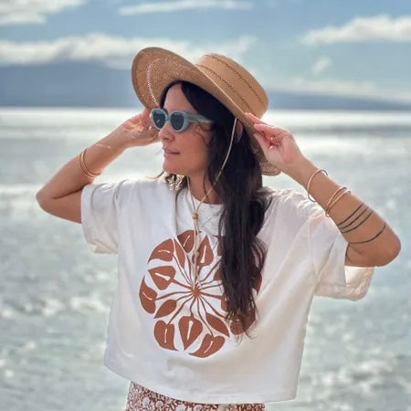 Anthurium Cropped Tee