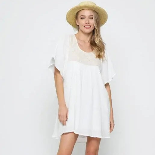 Crochet Detail Dress