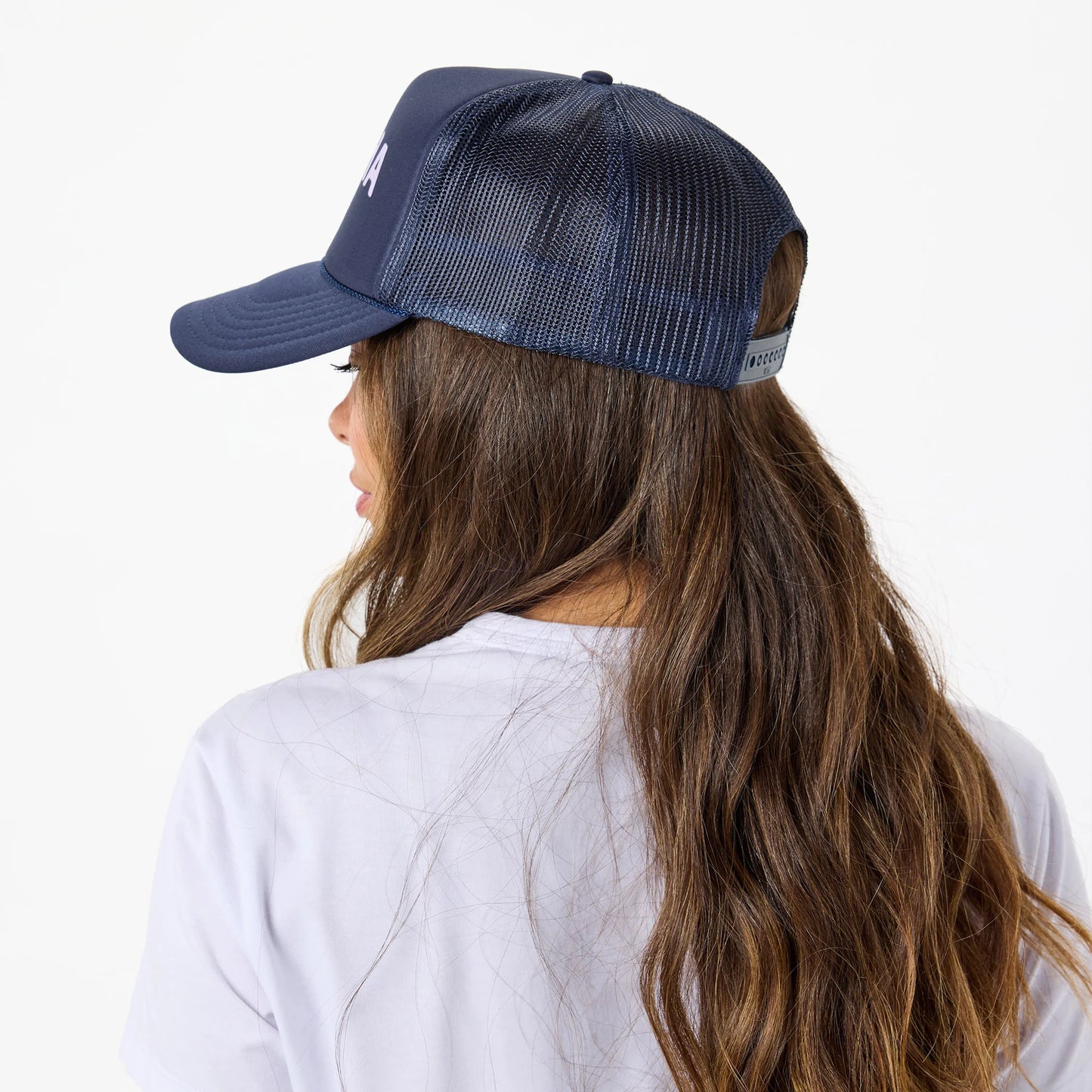 Lei Aloha Trucker - Lilac on Navy