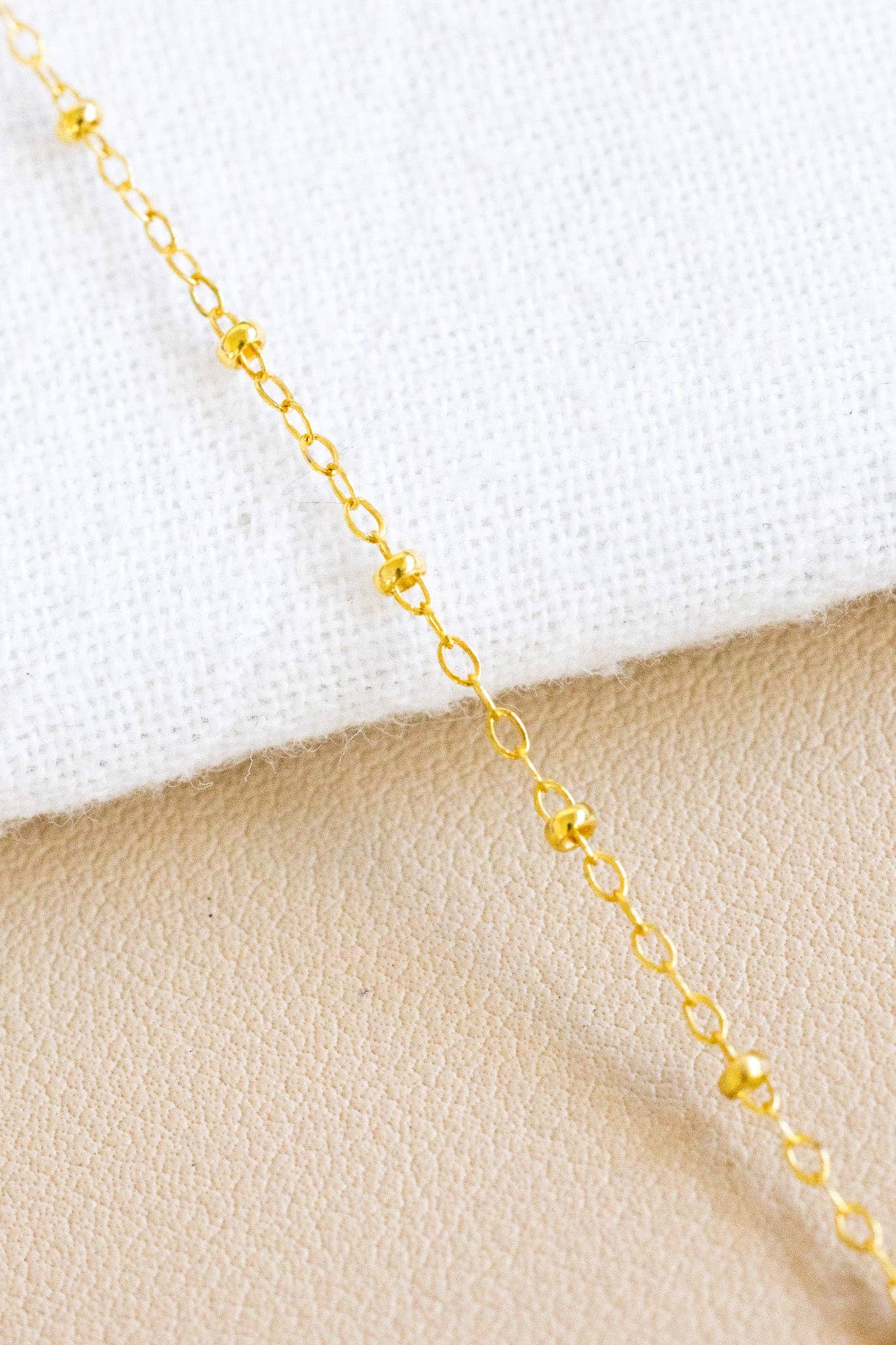 Triple Round Light Jade Beam Necklace