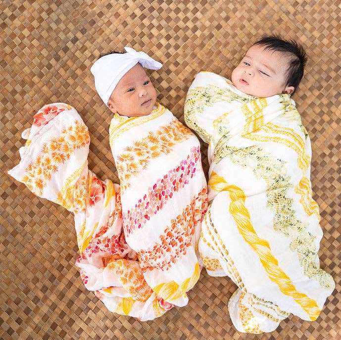 Lei Alaula Kula Kapa Moe - Hawaiian Bamboo Swaddle