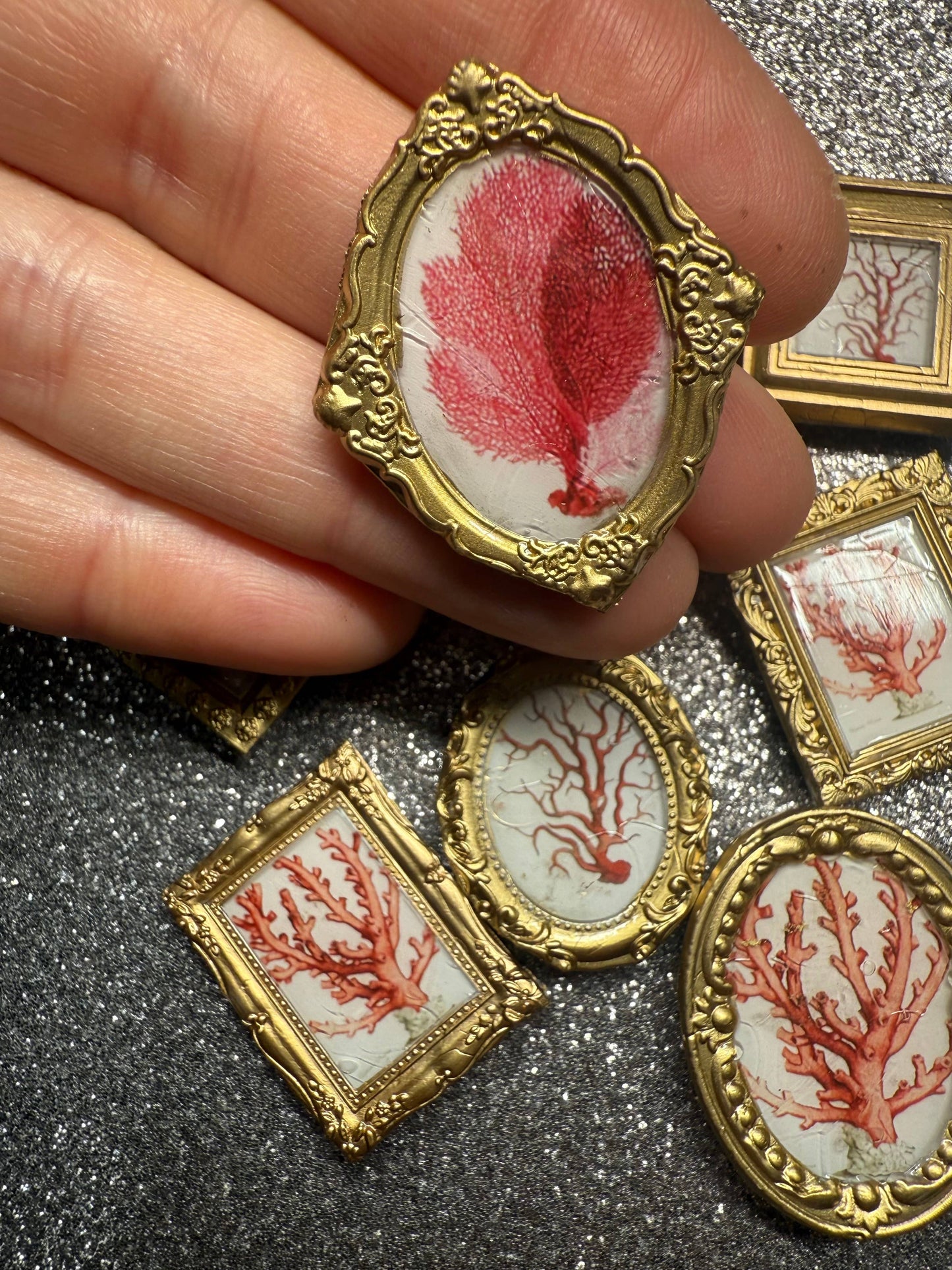 Coral Magnets (Set of 4 each) red sea coral theme 