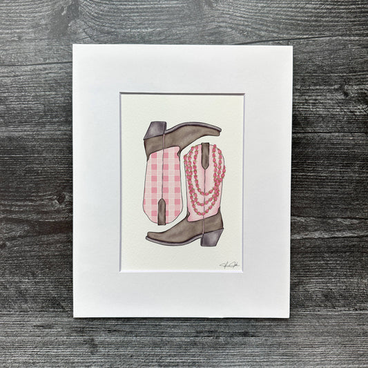 Lokelani Palaka Boots | Art Print