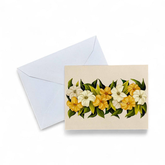 LEI PO'O PUAKENIKENI GREETING CARD