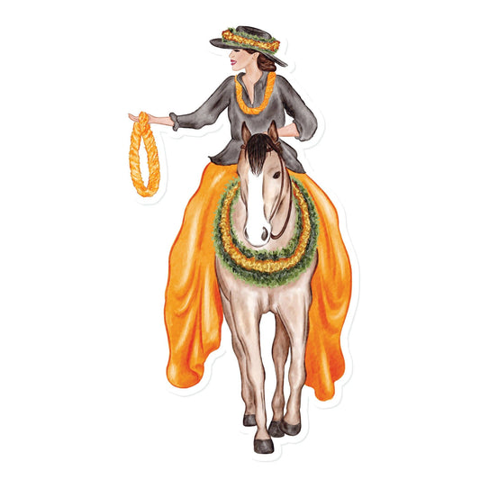 Pa'u Girl (Orange) | Vinyl Stickers