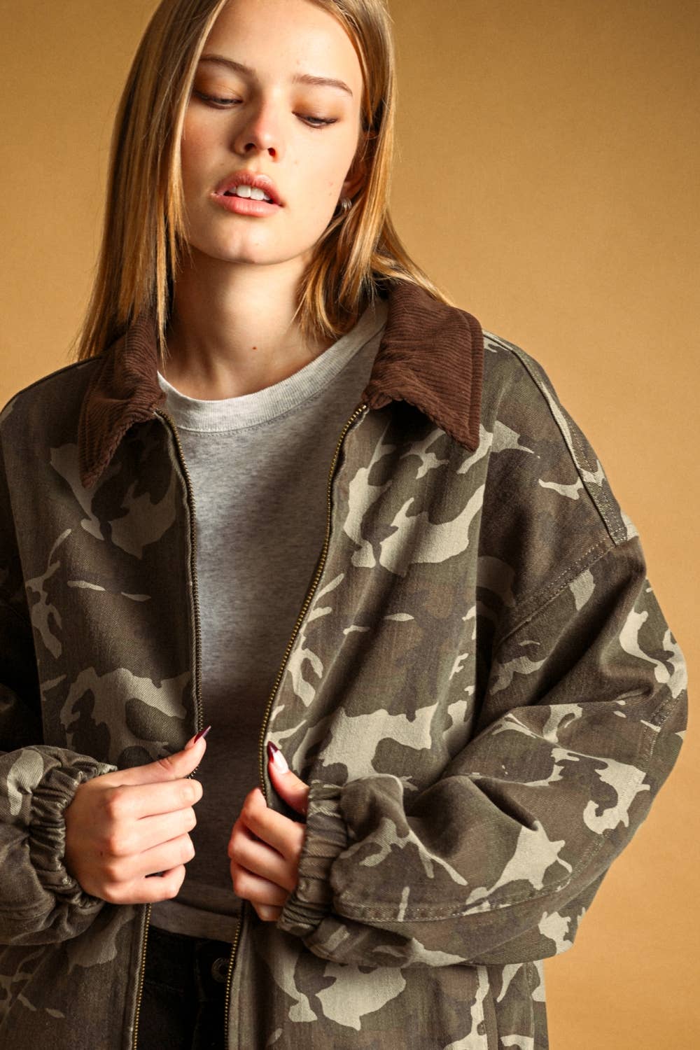 CAMOUFLAGE BOMBER JACKET