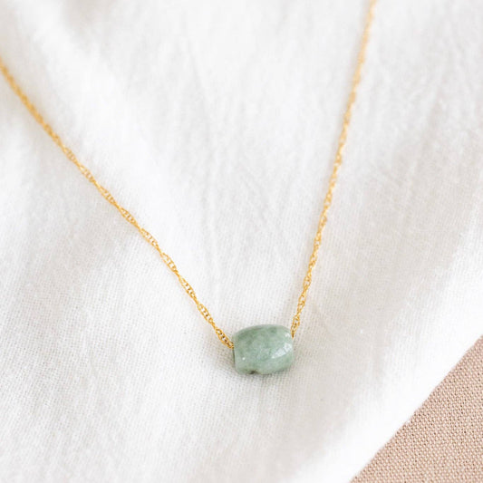 Jade Barrel Necklace