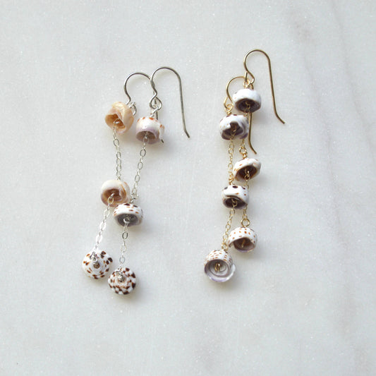 Dangling Puka Shell Earrings