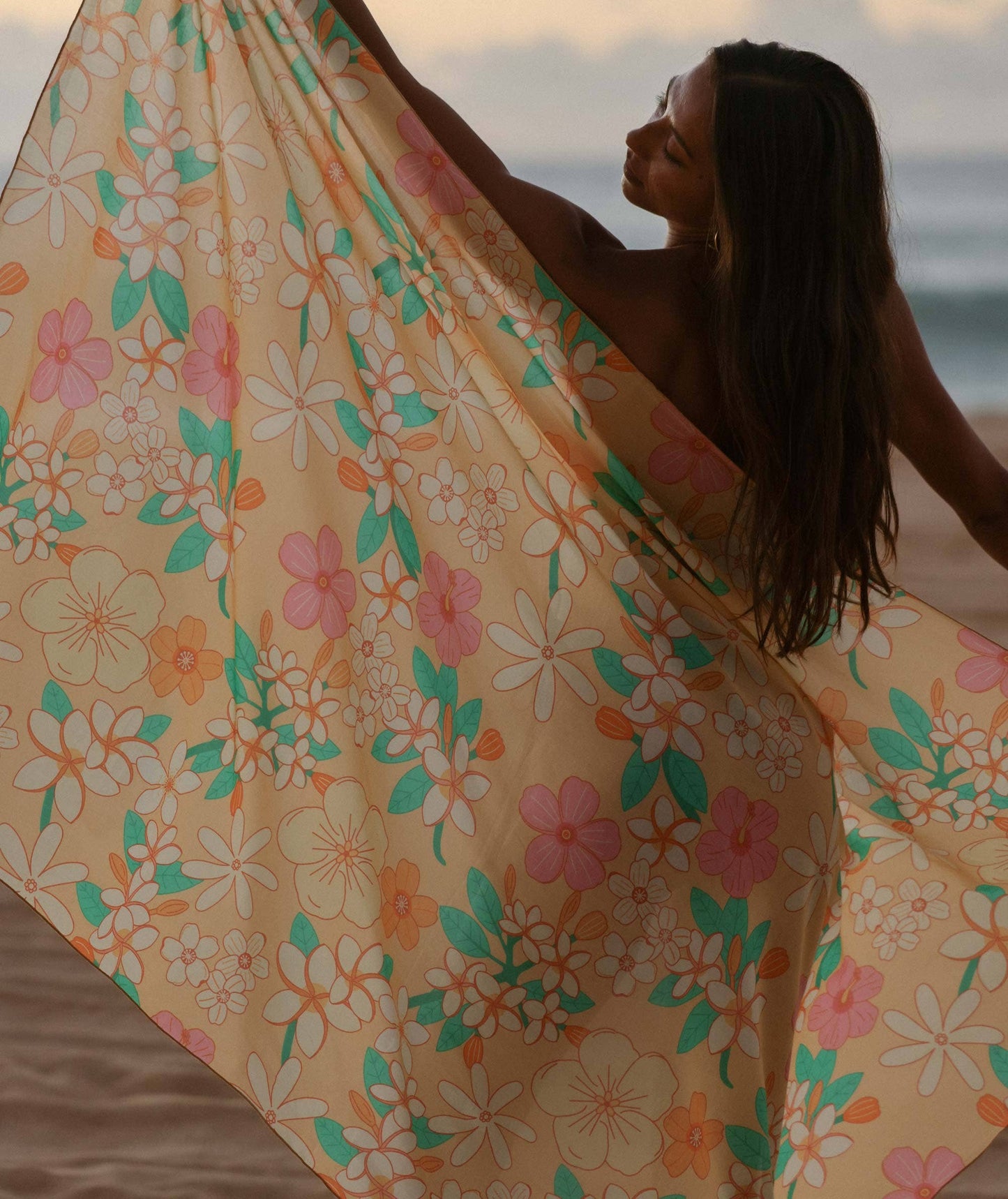 Kailua Blooms Organic Cotton Pareo