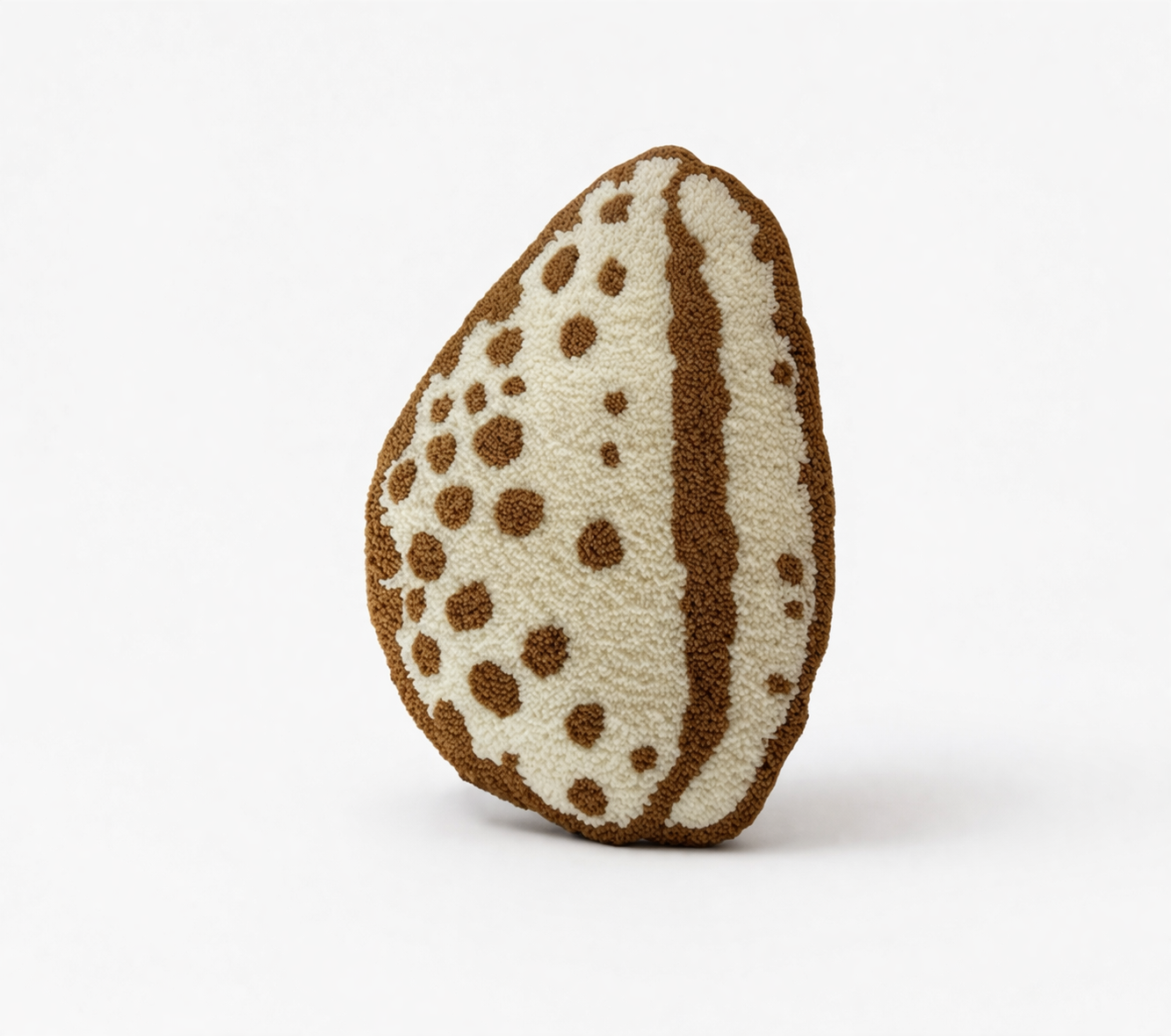 Tiger Cowrie Shell Tufted Pillow