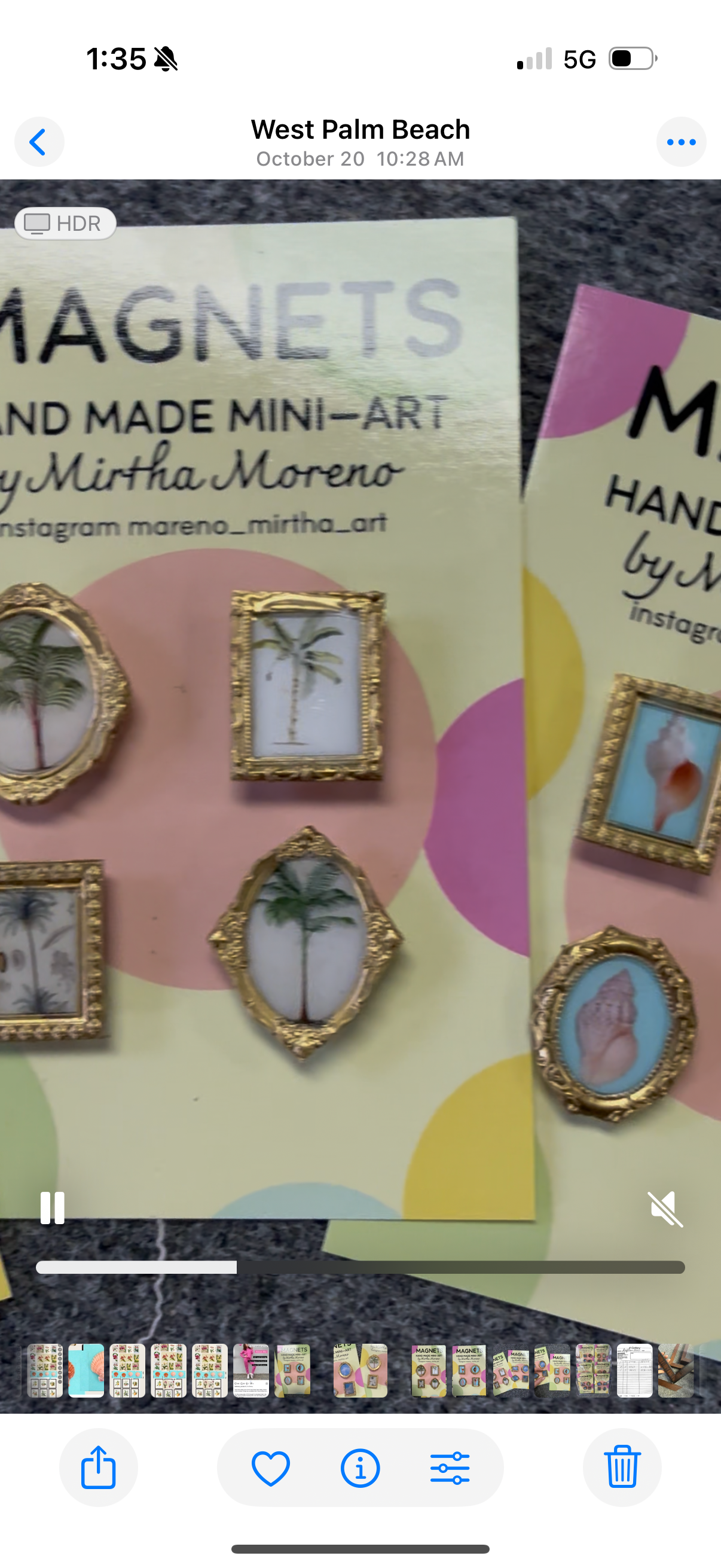 Magnets -Palm Trees Theme (Set of 4) palms