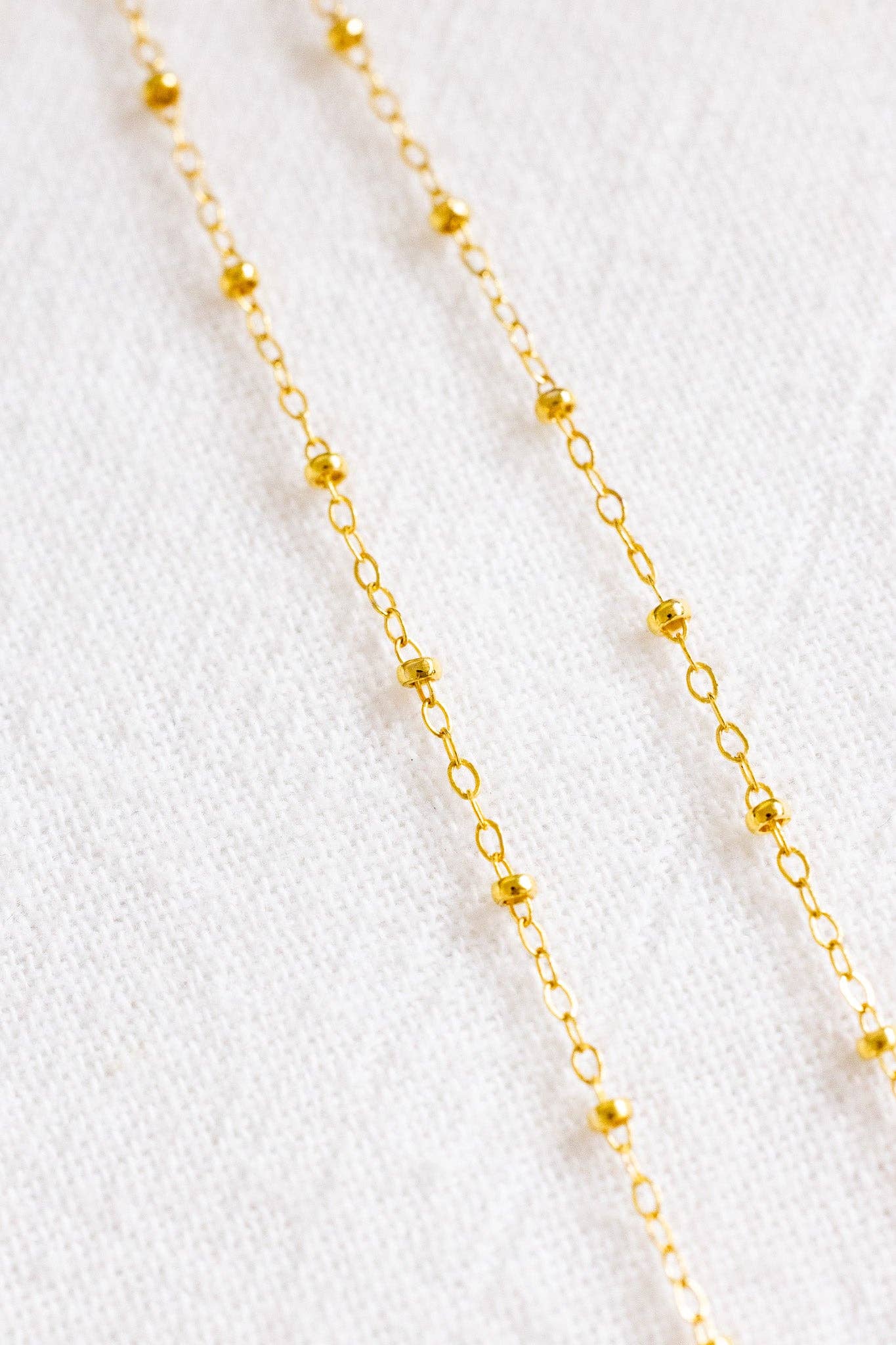 Jade Flower & Bead Beam Necklace