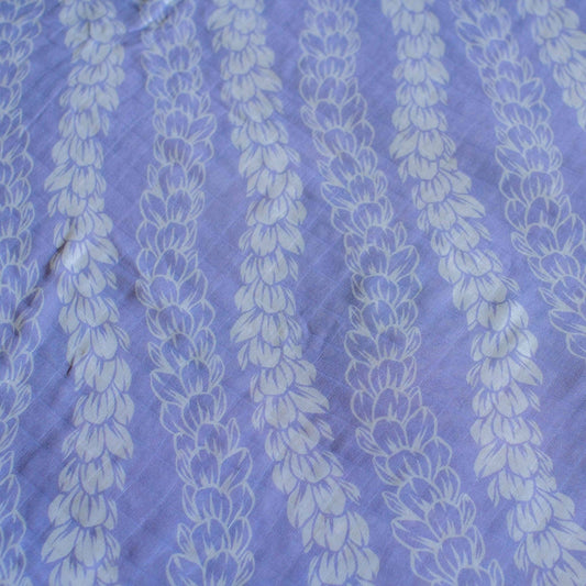 Purple Pakalana Strands Kapa Moe - Hawaiian Bamboo Swaddle