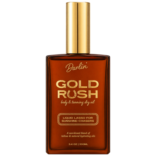 Gold Rush Body Oil – Tropical Coconut Vanilla Scented
