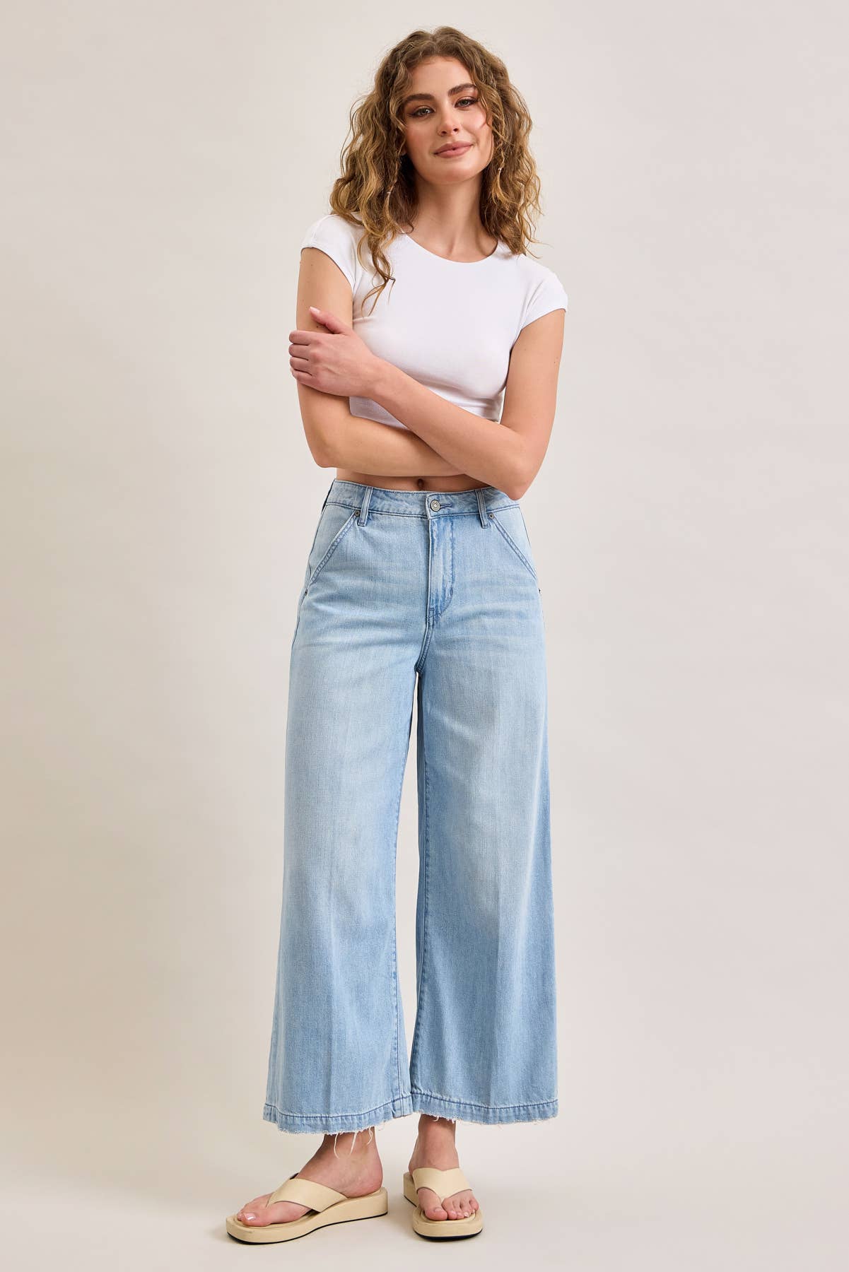 NORI CROPPED WIDE LEG TROUSER