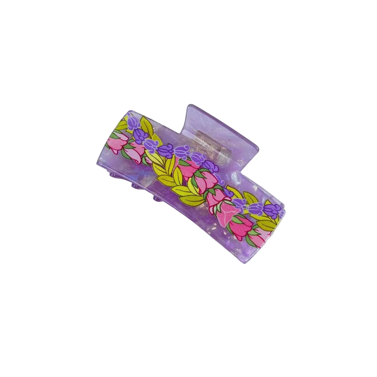Lei Rectangle Hair Claw Clip