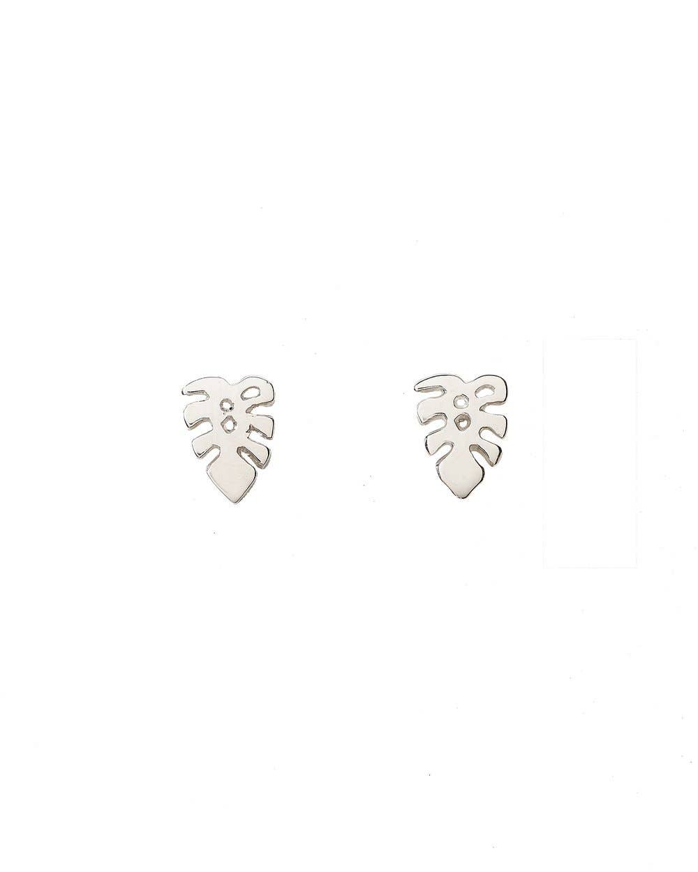 Manoa Monstera Studs